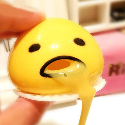 Cute Vomiting Egg Vent Squishy Anti Stress Scented Halloween Jokes Kids Toy Gift Funny Novelty party favors