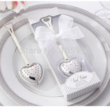 Load image into Gallery viewer, Stainless steel heart shape tea infuser tea ball novelty tea party supplies wedding gifts for guests wedding favors 20pcs/lot