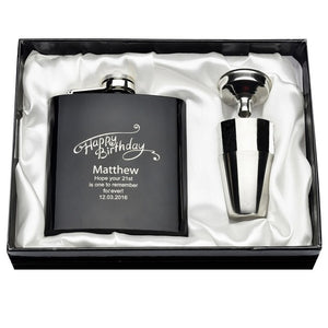 Personalized Engraved  6oz Hip Flask Set Stainless Steel Funnel Gift Box +2 Cups Bride Groom Best Man Usher Wedding Decor Favor