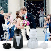 Load image into Gallery viewer, 10pcs/lot Bride Groom Empty Bubble Soap Bottles Wedding Gifts For Guests Bubble Blower Kids Toys Wedding Party Favors souvenir